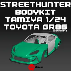 STREETHUNTER BODYKIT FOR  TOYOTA GR86/SUBARU BRZ TAMIYA 1/24