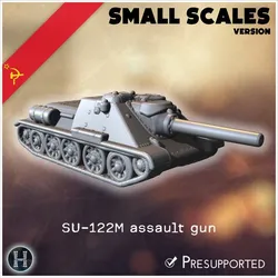 SU-122M assault gun (small scales version) - Soviet army WW2 Second World East front Ostfront RPG Mini Hobby