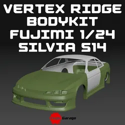 VERTEX BODYKIT FOR NISSAN SILVIA S14 FUJIMI 1/24