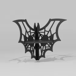 Wall Mounted Gothic Bat Shelf
