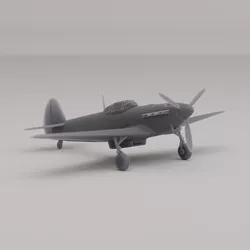 Yakovlev Yak 9 Fighter Soviet Union WWII 1942 3D print model