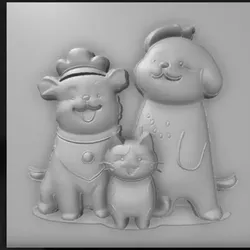 3D printer bestanden | 3MF | family cartoon
