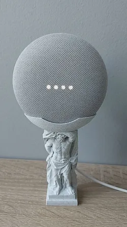 Atlas holding a Google Mini (fix)