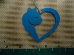 Cat Heart Ornament Smaller
