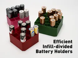 Efficient Infill-Divided Battery Holders