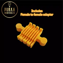 Flexible Wooden Train Track Connectors 3 Piece Set  3D print model