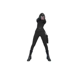 Girl with pistol