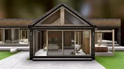 House. Wood Cabin. Log Cabin #002