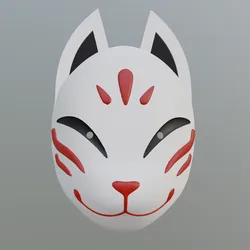 Kitsune fox mask for cosplay #snb