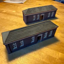 Model Railway Pair of Platform Buildings