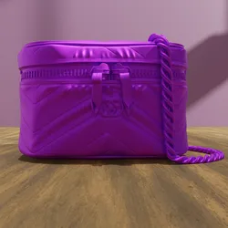 Quilted Box-Style Fashion Bag – Decorative 3D Model