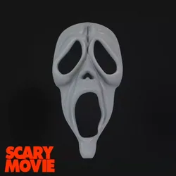 Scary Movie Ghostface Mask OG Classic 3D Printable Model STL 3D print model
