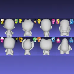 (Series1/2) 9 to 16 Bundle - Crazy Bones 3D Scan and re-sculpt