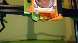 Tevo Tornado housing for stock fans and hotend.