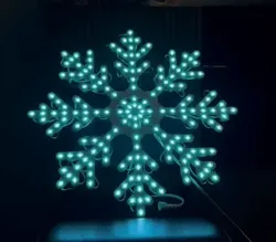 24" Snowflake for Seed Pixels & 12mm Bullet WS2811 – xLights xModel – 180mm/220mm Printer