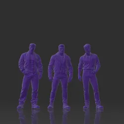 ✨ 3 Pack Set 2 - Male Models Posing in Different Styles 1/64 Scale ✨ ✨ ✨ 3 Pack Set 2 - Male Models Posing in Different Styles 1/64 Scale ✨
