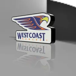 3D printer bestanden | 3MF | West Coast Eagles AFL lightbox