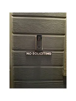 Blink Doorbell No Soliciting Sign