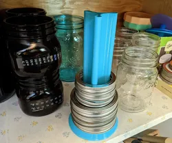 Canning Jar Lid Ring Storage Vase