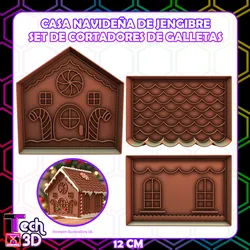 CHRISTMAS GINGERBREAD HOUSE COOKIE CUTTER SET / GINGERBREAD HOUSE SET 🍭🏠✨