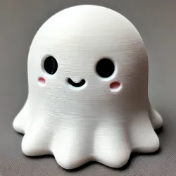 Cute 3D Ghost for Halloween