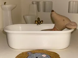 doll bathtub mouse