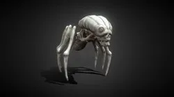 FREE Low Poly Skeletal Horror Spider