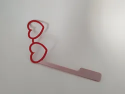 Heart goggles prop