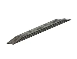 Model Railway SingleSide Platform Concrete Blk Base multi Widths 3D print model