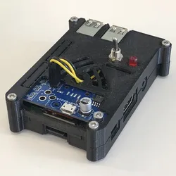 Raspberry Pi 3 (B/B+), Pi 2 B, and Pi 1 B+ case with PowerBlock support