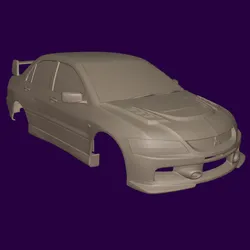RC BODY 2007 EVO 9 CARBON LANCER MITSUBISHI
