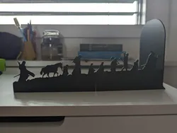REMIX of Lord of the Rings Silhouette Bookends by BN3D