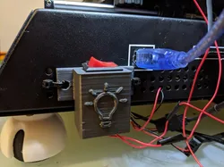 Rocker Switch Housing with Light Bulb