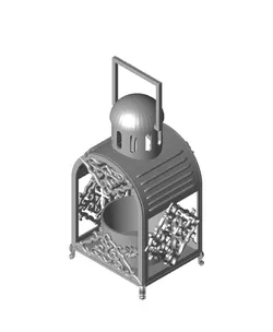 Stylish Lantern Planter – 3D Printable Home & Garden Decor