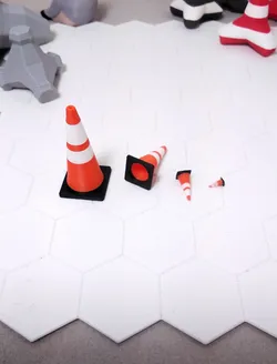 Tricolor Traffic Cone