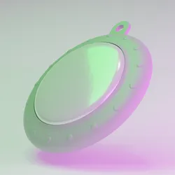 UFO Airtag Keychain