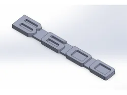 B600 Emblem for Mazda B600