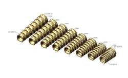 Collection euro shank 3to10mm wide concave band US sizes 5to12 3D print model