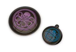 Hydra Badge and Keychain 3D print model