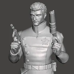 inspirado en la serie animada Galaxy Rangers Walter Hartford