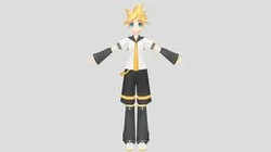 Kagamine Len PSP (With Bones)