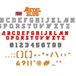 Letters and Numbers METAL SLUG | Logo