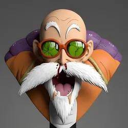 Master Roshi Bust 3D STL