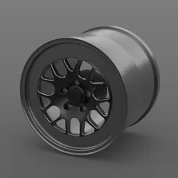 Mini Racing Wheel 20mm x 15mm – Scale Model Rim (3D Printable)