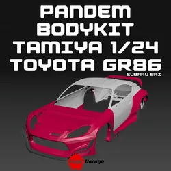 PANDEM BODYKIT FOR  TOYOTA GR86/SUBARU BRZ TAMIYA 1/24