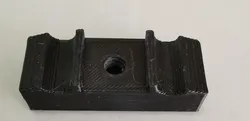 Pool Cover rail endstop rope guide