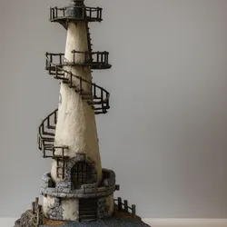 Spiral Beacon: Rustic Lighthouse Dock