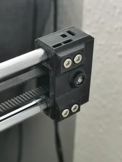 Stiffer X-End for Prusa Mini with square nuts