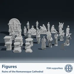 Temple ruins figures