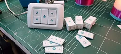 Wall switch modular, hot swap to buttons